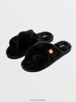 Z0ZR081007 Black Women Lived In Lounge Slip Sandal Volcom Footwear - Image 3