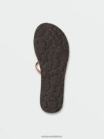 Z0ZR081008 Dark Clay Women New School II Sandals Volcom Footwear - Image 2