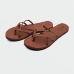 Z0ZR081008 Dark Clay Women New School II Sandals Volcom Footwear