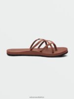 Z0ZR081008 Dark Clay Women New School II Sandals Volcom Footwear - Image 8
