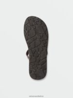 Z0ZR081009 Black Women Stone 2 Step Sandals Volcom Footwear - Image 3