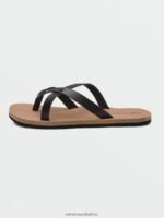 Z0ZR081009 Black Women Stone 2 Step Sandals Volcom Footwear - Image 5