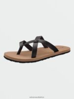 Z0ZR081009 Black Women Stone 2 Step Sandals Volcom Footwear - Image 9