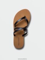 Z0ZR081010 Black Women Easy Breezy II Sandals Volcom Footwear - Image 5