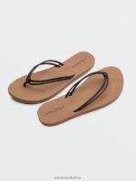 Z0ZR081011 Black Women Forever And Ever II Sandals Volcom Footwear