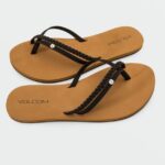 Z0ZR081012 Black Women Thrills II Sandals Volcom Footwear