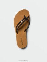 Z0ZR081012 Black Women Thrills II Sandals Volcom Footwear - Image 5