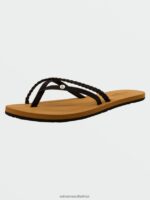 Z0ZR081012 Black Women Thrills II Sandals Volcom Footwear - Image 7