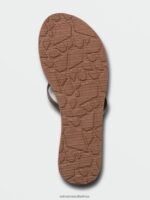 Z0ZR081013 Brown Women New School II Sandals Volcom Footwear - Image 3