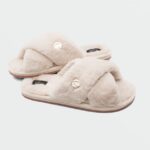 Z0ZR081014 Cream Women Lived in Lounge Slip Sandals Volcom Footwear
