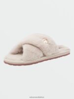 Z0ZR081014 Cream Women Lived in Lounge Slip Sandals Volcom Footwear - Image 7