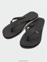 Z0ZR081015 Black White Women Eco Concourse Sandals Volcom Footwear