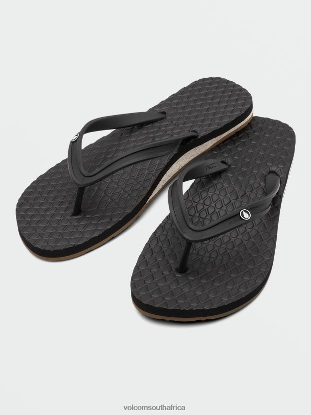 z0zr081015_black_white_women_eco_concourse_sandals_volcom_footwear.jpg Z0ZR081015 Black White Women Eco Concourse Sandals Volcom Footwear - Image 1