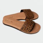 Z0ZR081016 Cheetah Women Simple Slide Sandals Volcom Footwear