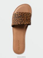 Z0ZR081016 Cheetah Women Simple Slide Sandals Volcom Footwear - Image 4