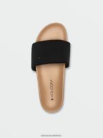 Z0ZR081018 Black Women Cool Slide Sandals Volcom Footwear - Image 2