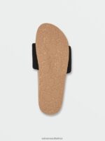 Z0ZR081018 Black Women Cool Slide Sandals Volcom Footwear - Image 3
