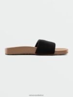 Z0ZR081018 Black Women Cool Slide Sandals Volcom Footwear - Image 10
