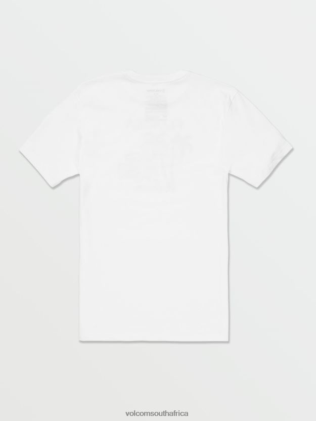 Z0ZR08101 White Men Florida Short Sleeve Tee Volcom Clothing - Image 3