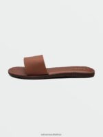 Z0ZR081020 Dark Clay Women Simple Slide Sandals Volcom Footwear - Image 19