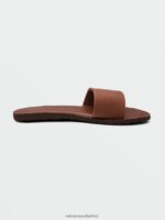Z0ZR081020 Dark Clay Women Simple Slide Sandals Volcom Footwear - Image 25