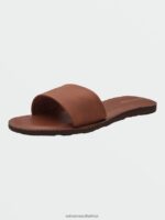 Z0ZR081020 Dark Clay Women Simple Slide Sandals Volcom Footwear - Image 42