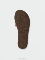 Z0ZR081020 Dark Clay Women Simple Slide Sandals Volcom Footwear - Image 9