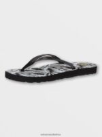 Z0ZR081025 Black White Women Color Me Spring Sandals Volcom Footwear - Image 7