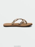 Z0ZR081028 Leopard Women Stone 2 Step Sandals Volcom Footwear - Image 7