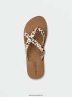 Z0ZR081028 Leopard Women Stone 2 Step Sandals Volcom Footwear - Image 9