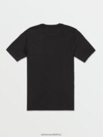 Z0ZR08102 Black Men Crisp Stone Short Sleeve Tee Volcom Clothing - Image 2