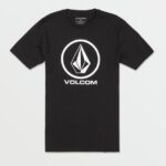 Z0ZR08102 Black Men Crisp Stone Short Sleeve Tee Volcom Clothing