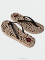 Z0ZR081031 Animal Print Women Color Me Spring Sandal Volcom Footwear