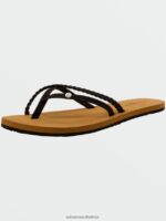 Z0ZR081032 Black Women Thrills II Sandal Volcom Footwear - Image 2