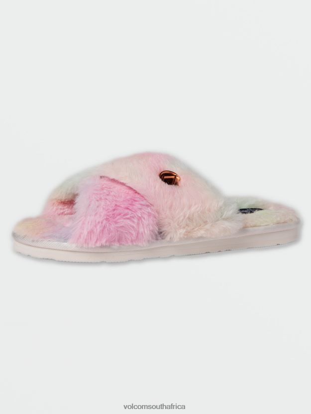 Z0ZR081035 Tie Dye Women Lived In Lounge Slip Sandal Volcom Footwear - Image 2