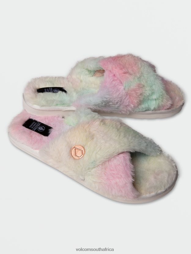 Z0ZR081035 Tie Dye Women Lived In Lounge Slip Sandal Volcom Footwear - Image 1