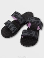 Z0ZR081037 Black Out Women Eco Recliner Slide Volcom Footwear