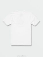 Z0ZR08103 White Men Las Vegas Short Sleeve Tee Volcom Clothing - Image 2