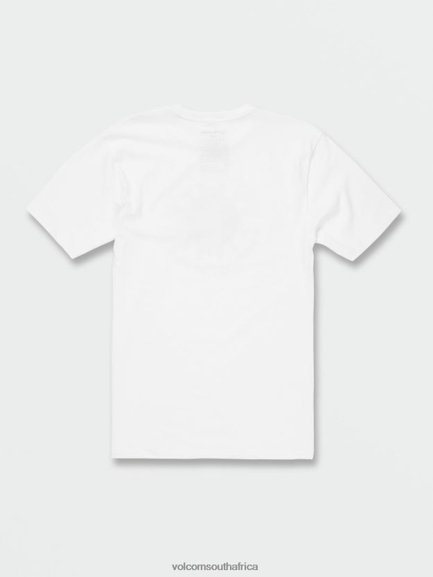 Z0ZR08103 White Men Las Vegas Short Sleeve Tee Volcom Clothing - Image 2