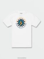 Z0ZR08103 White Men Las Vegas Short Sleeve Tee Volcom Clothing