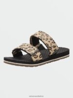 Z0ZR081042 Leopard Women Eco Recliner Slide Sandals Volcom Footwear - Image 11