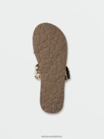 Z0ZR081042 Leopard Women Eco Recliner Slide Sandals Volcom Footwear - Image 3