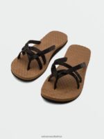Z0ZR081043 Black Women Eco Concourse Trail Sandals Volcom Footwear