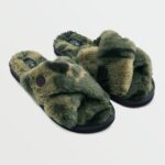 Z0ZR081044 Camouflage Women Lived in Lounge Slip Sandal Volcom Footwear