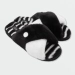 Z0ZR081045 Black White Women Lived in Lounge Slip Sandal Volcom Footwear
