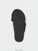 Z0ZR081045 Black White Women Lived in Lounge Slip Sandal Volcom Footwear - Image 8