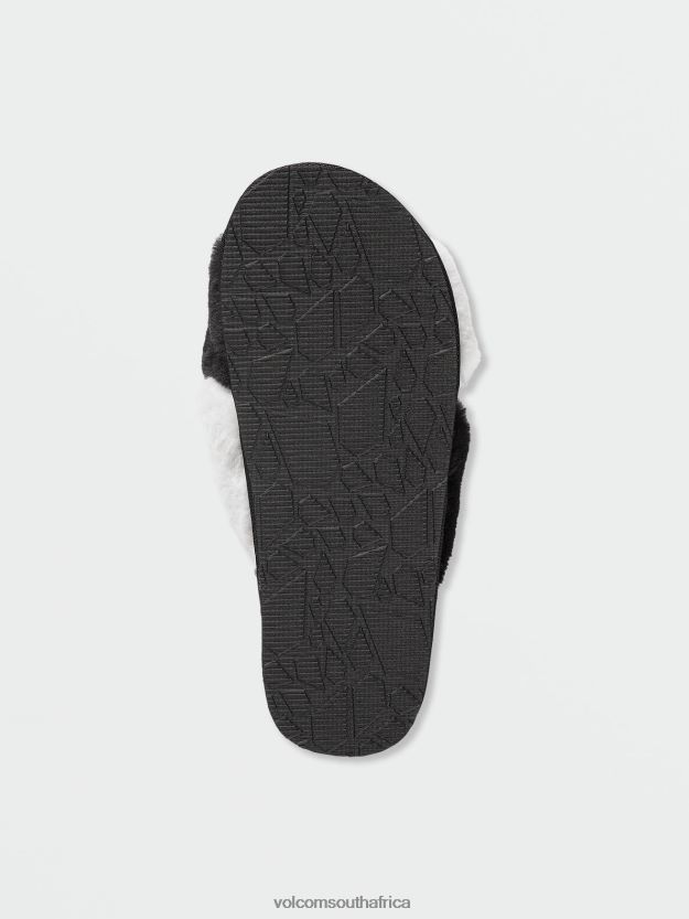 Z0ZR081045 Black White Women Lived in Lounge Slip Sandal Volcom Footwear - Image 8