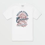 Z0ZR08104 White Men Colorado Short Sleeve Tee Volcom Clothing