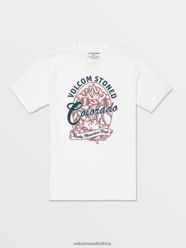 Z0ZR08104 White Men Colorado Short Sleeve Tee Volcom Clothing - Image 1