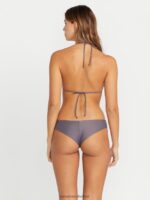 Z0ZR081056 Slate Grey Women Simply Solid Cheekini Bikini Bottom Volcom Clothing - Image 4